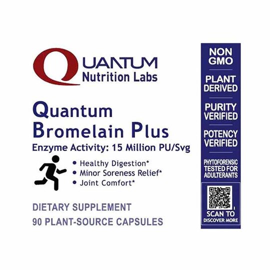 Bromelain Plus with Plant-Based Enzymes, 90 Capsules, QNL