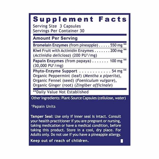 Bromelain Plus with Plant-Based Enzymes, 90 Capsules, QNL