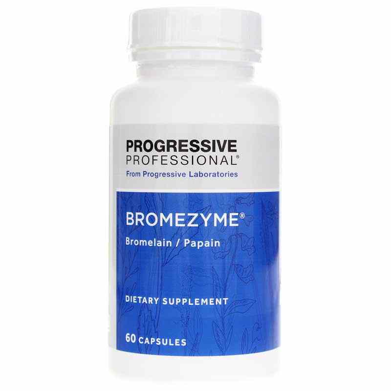 Bromezyme Bromelain/Papain, Progressive Labs