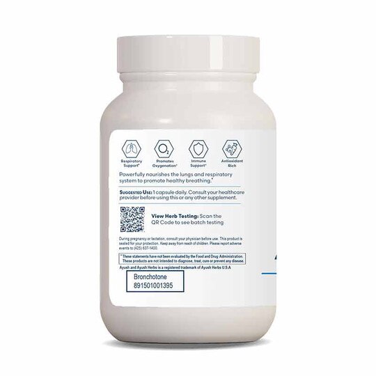 BronchoTone Pulmonary Support, 90 Veg Capsules, AY