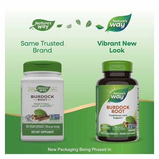 Burdock Root 475 Mg, 100 Vegan Capsules, NWA
