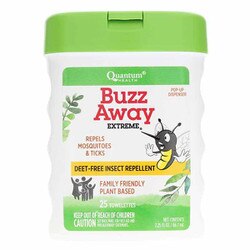 Buzz Away Extreme Natural Insect Repllent Deet-Free Towelettes