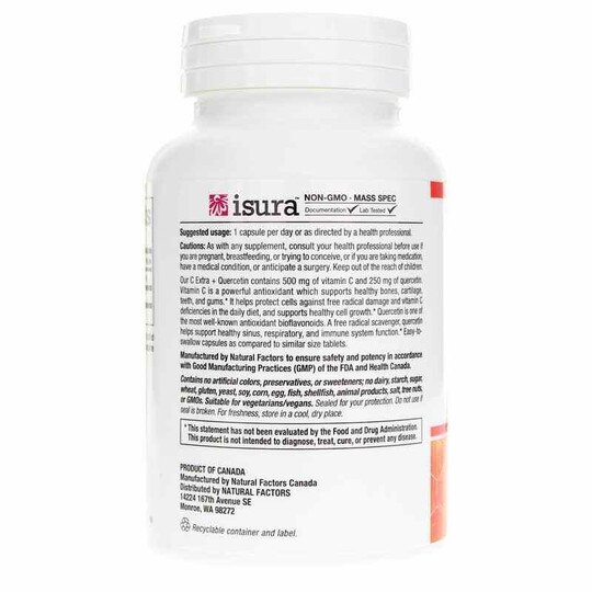 C Extra + Quercetin Bioflavonoids, 60 Capsules, NF