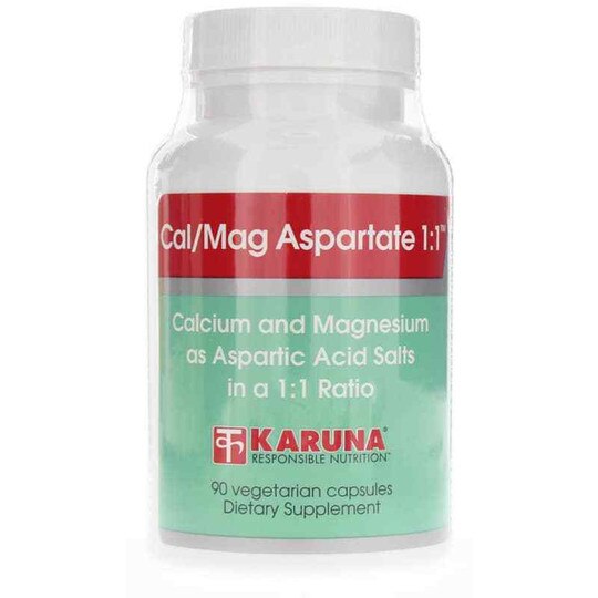 Cal/Mag Aspartate 1:1, 90 Veg Capsules, KRU