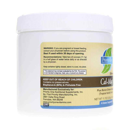 Cal-Mag Plus Boron-Citrate-Chelates Powder, 11.7 Oz, PRTO