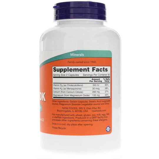Cal-Mag DK, 180 Capsules, NOW