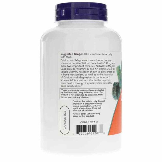 Cal-Mag DK, 180 Capsules, NOW