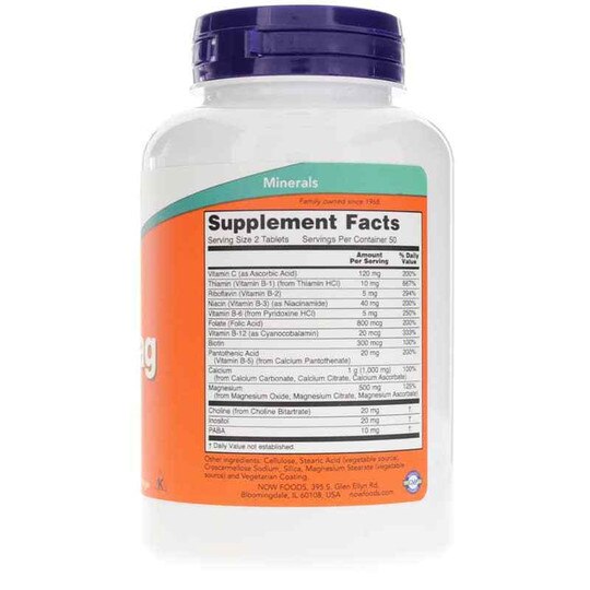 Cal-Mag Stress Formula, 100 Tablets, NOW