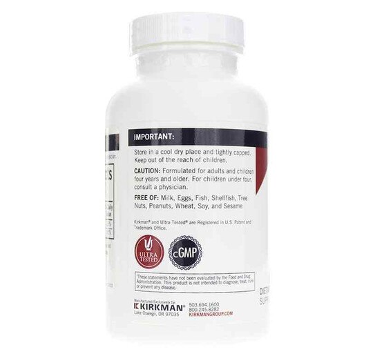 Calcium 200 Mg, 120 Capsules, KRK