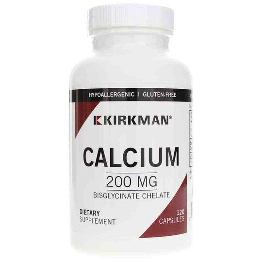 Calcium 200 Mg Bisglycinate Chelate, 120 Capsules, KRK