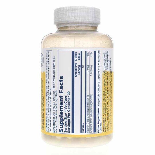 Calcium Bisglycinate with Vitamin D-3, 120 Veg Capsules, SLR