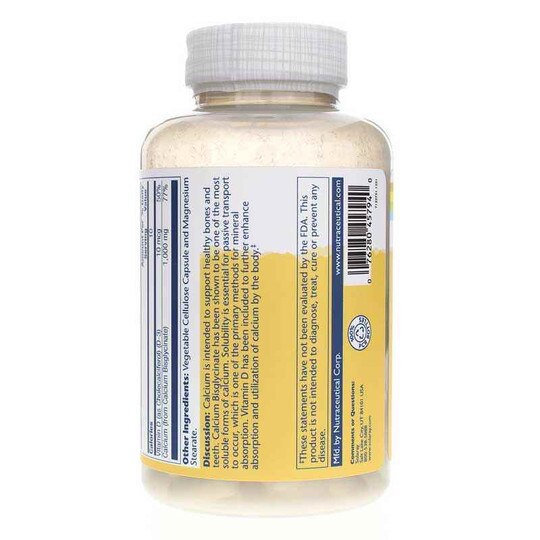 Calcium Bisglycinate with Vitamin D-3, 120 Veg Capsules, SLR
