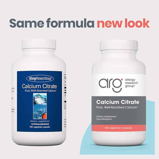 Calcium Citrate, 180 Veg Capsules, ARG