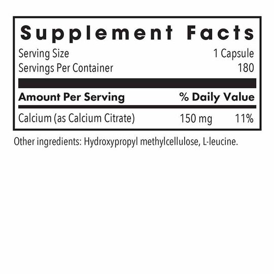 Calcium Citrate, 180 Veg Capsules, ARG