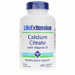 Calcium Citrate with Vitamin D, 200 capsules
