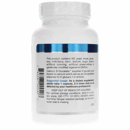 Calcium D-Glucarate 500 Mg, 90 Capsules, DGL