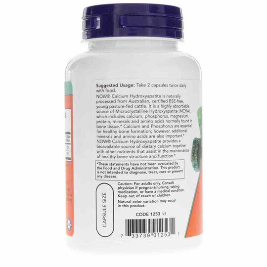 Calcium Hydroxyapatite Caps, 120 Capsules, NOW