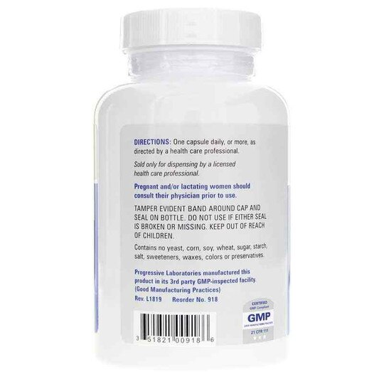 Calcium Lactate, 100 Capsules, PGL