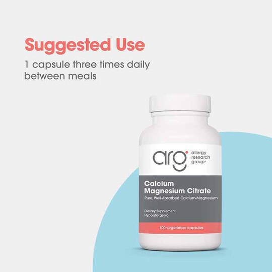 Calcium Magnesium Citrate, 100 Veg Capsules, ARG