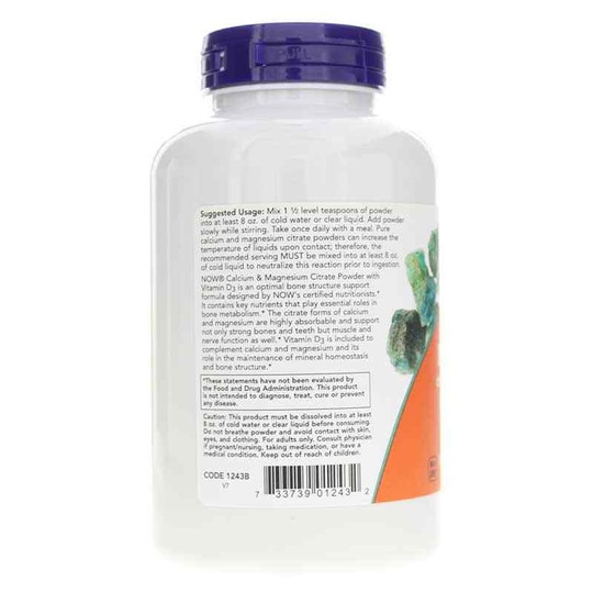 Calcium & Magnesium Powder, 8 Oz, NOW