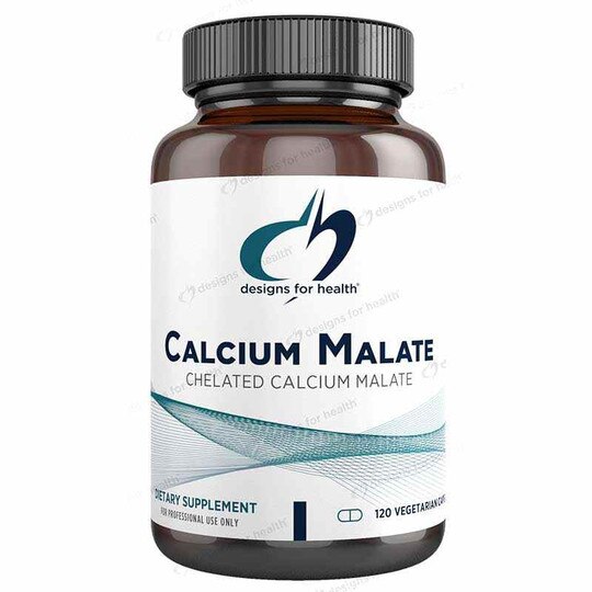 Calcium Malate, 120 Veg Capsules, DFH
