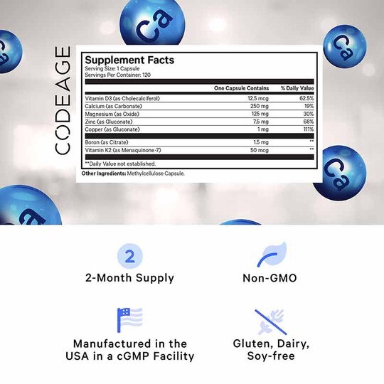 Calcium Pro+, 120 Capsules, CDE