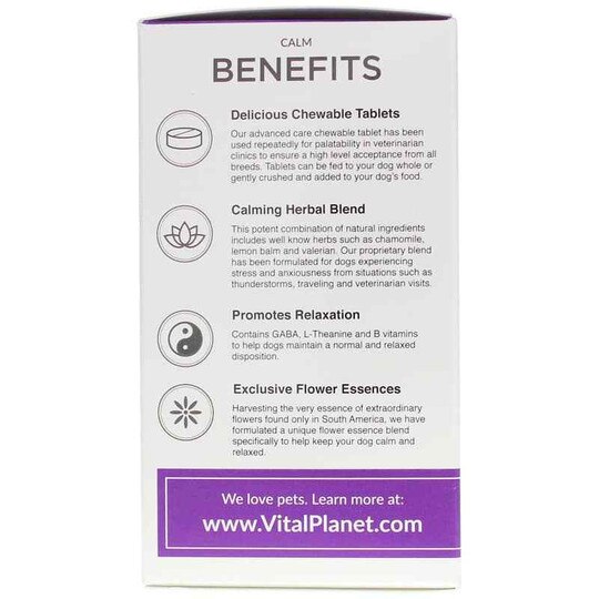 Calm for Dogs Chewable Tablets, 60 Chewable Tablets, VTP