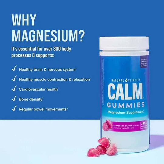 Calm Gummies Raspberry-Lemon, 120 Gummies, NV