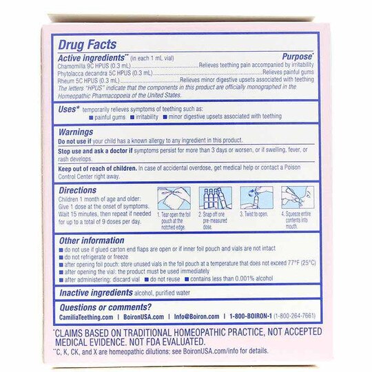 Camilia Teething Relief, 30 Doses, BOR