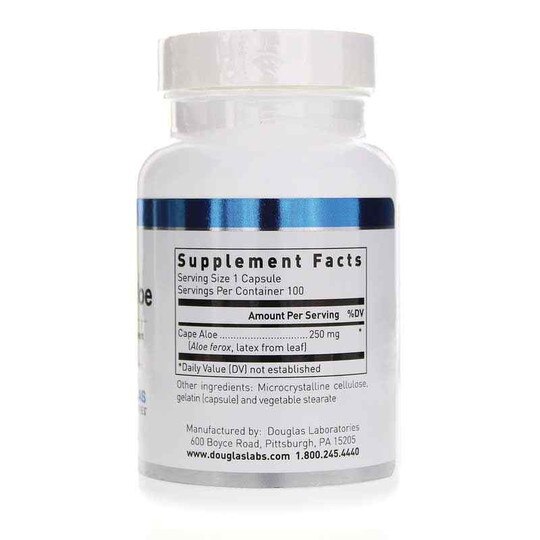 Cape Aloe 250 Mg, 100 Capsules, DGL