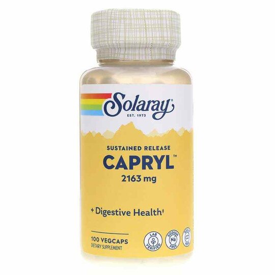 Capryl Sustained-Release Caprylic Acid, 100 Veg Capsule, SLR