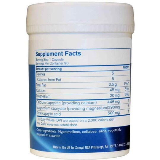 Caprylate Complex, 90 Veg Capsules, PHX