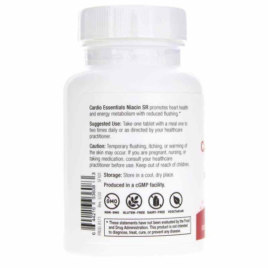 Cardio Essentials Niacin SR, 60 Tablets, ND