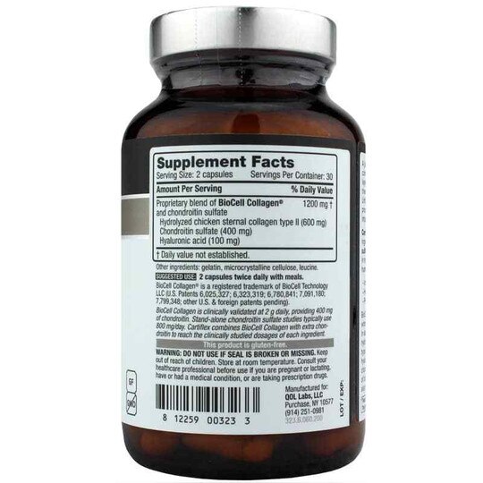 Cartiflex with Collagen HA & Chondroitin, 60 Capsules, QOL