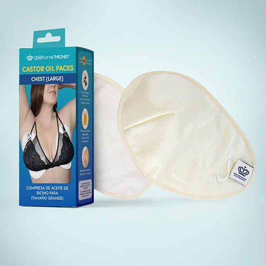 Castor Oil Pack For Breasts - Large, Cup Size D+, QOT