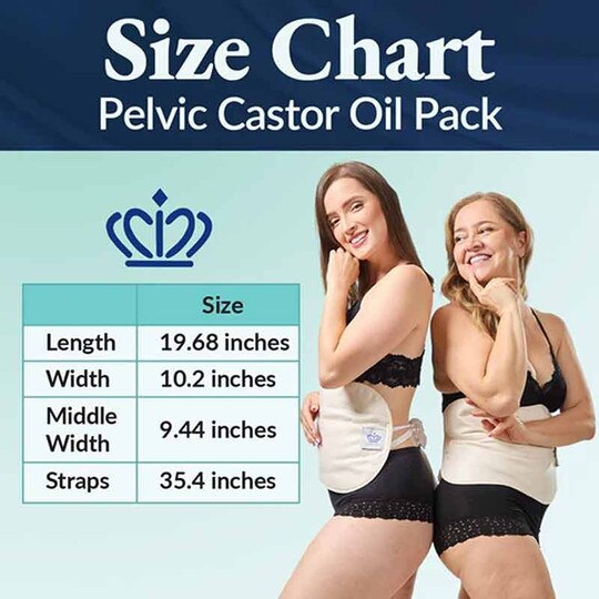 Castor Oil Pack For Pelvis & Hips, QOT