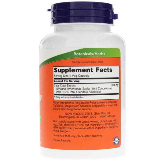 Cat's Claw Extract, 120 Veg Capsules, NOW