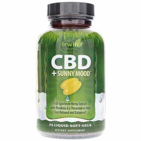 CBD + Sunny Mood, 75 Liquid Softgels, IRN