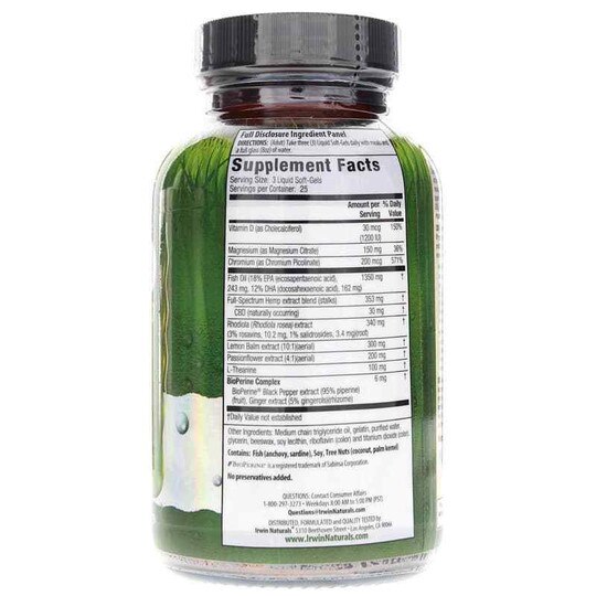 CBD + Sunny Mood, 75 Liquid Softgels, IRN