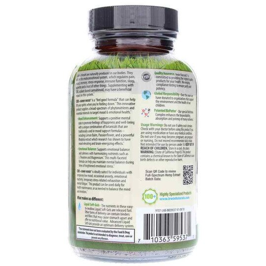 CBD + Sunny Mood, 75 Liquid Softgels, IRN