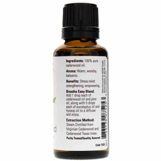 Cedarwood Essential Oil, 1 Oz, NOW
