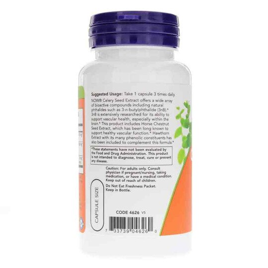 Celery Seed Extract, 60 Veg Capsules, NOW