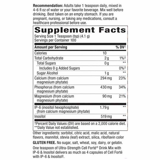 Cell Forte IP-6 & Inositol Powder, 14.6 Oz, NWA