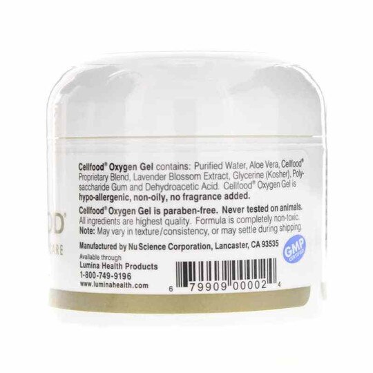 Cellfood Oxygenating Skin Care Oxygen Gel, 2 Oz, LHP