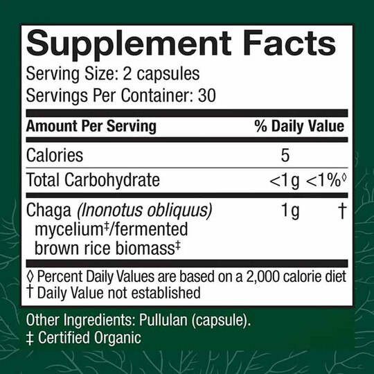 Chaga Antioxidant Support, 60 Veg Capsules, HDF