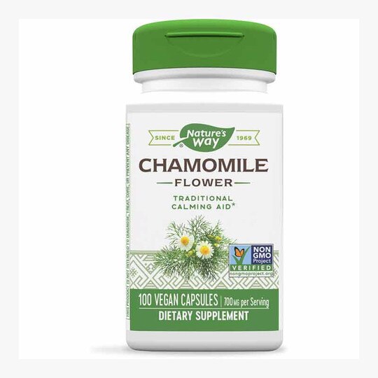Chamomile Flower, 100 Vegan Capsules, NWA