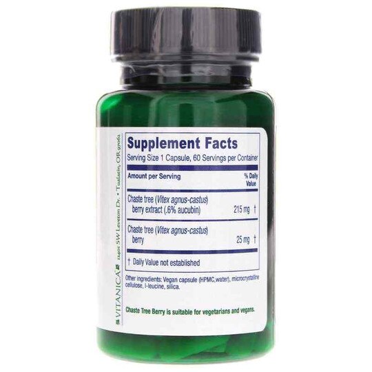 Chaste Tree Berry Pro, 60 Vegan Capsules, VTAP