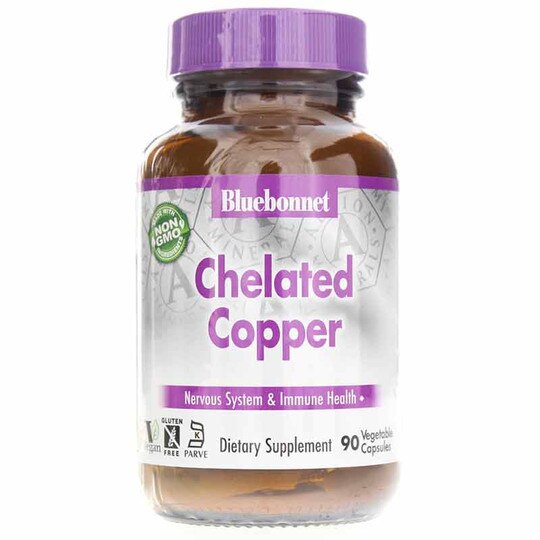 Chelated Copper 3 Mg, 90 Veg Capsules, BB