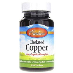 Chelated Copper 5 Mg, Carlson Labs 1