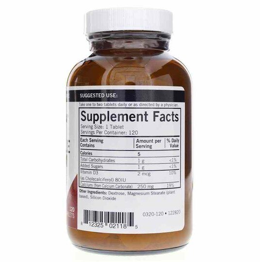 Chewable Calcium 250 Mg, 120 Chewable, KRK